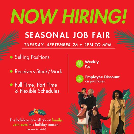 Boscov s Seasonal Hiring Event Sangertown Square