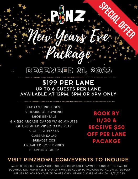 New Years Eve Package Sangertown Square