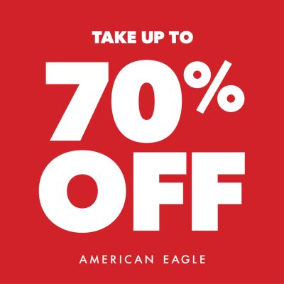 American Eagle Outfitters Campaign 72 American Eagle Take up to 70 Off Clearance EN 1080x1080 1