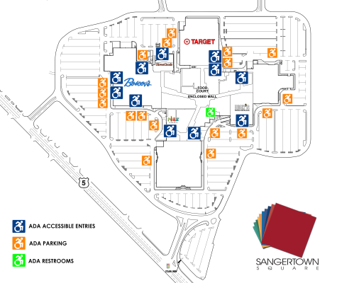 Sangertown ADA Accessibility Map